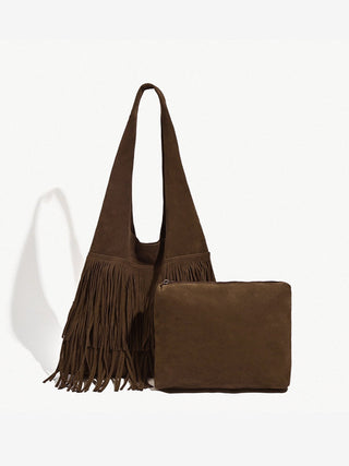 Isla | Borsa Hobo Boho con Frange