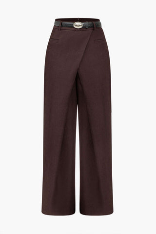 Elena | Elegante Pantalone a Vita Alta con Dettaglio Incrociato