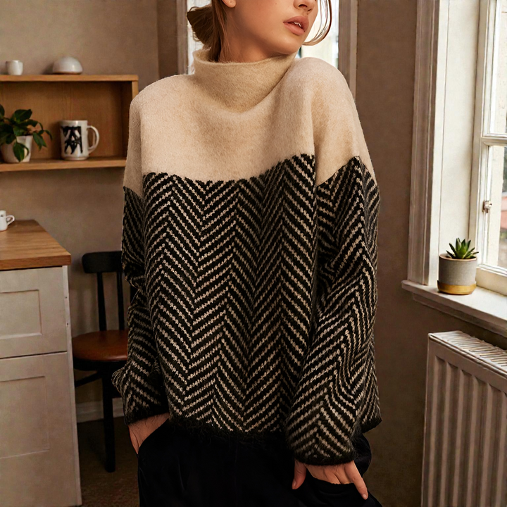 Isabelle | Elegante maglione a collo alto