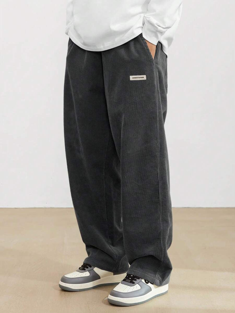 Bravo | Pantaloni in Corduroy da Uomo | Fit Largo &amp; Gamba Dritta | Casual &amp; Confortevoli | Stile Senza Tempo