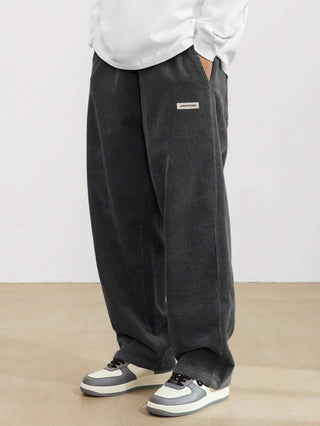 Bravo | Pantaloni in Corduroy da Uomo | Fit Largo &amp; Gamba Dritta | Casual &amp; Confortevoli | Stile Senza Tempo