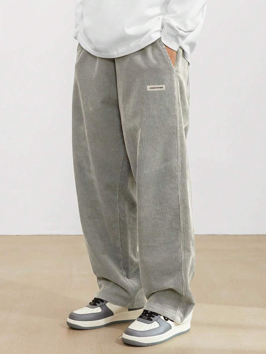 Bravo | Pantaloni in Corduroy da Uomo | Fit Largo &amp; Gamba Dritta | Casual &amp; Confortevoli | Stile Senza Tempo