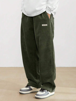 Bravo | Pantaloni in Corduroy da Uomo | Fit Largo &amp; Gamba Dritta | Casual &amp; Confortevoli | Stile Senza Tempo