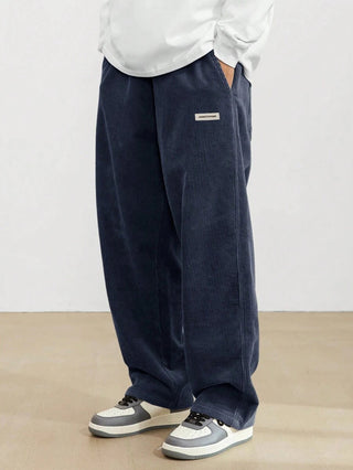 Bravo | Pantaloni in Corduroy da Uomo | Fit Largo &amp; Gamba Dritta | Casual &amp; Confortevoli | Stile Senza Tempo