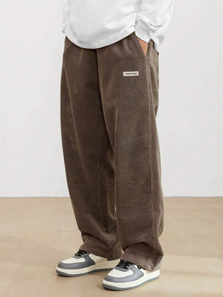 Bravo | Pantaloni in Corduroy da Uomo | Fit Largo &amp; Gamba Dritta | Casual &amp; Confortevoli | Stile Senza Tempo