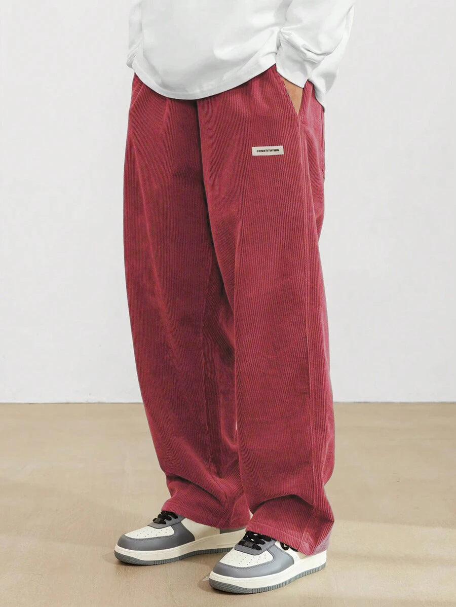 Bravo | Pantaloni in Corduroy da Uomo | Fit Largo &amp; Gamba Dritta | Casual &amp; Confortevoli | Stile Senza Tempo