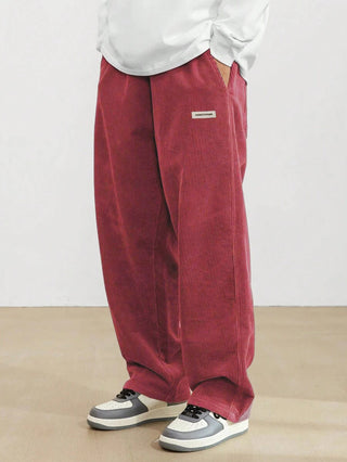 Bravo | Pantaloni in Corduroy da Uomo | Fit Largo &amp; Gamba Dritta | Casual &amp; Confortevoli | Stile Senza Tempo