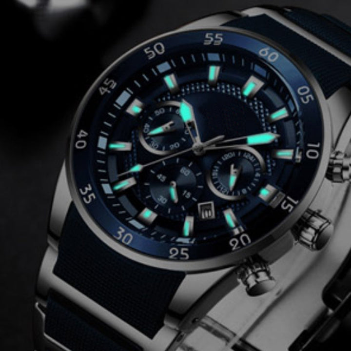 Orologio multifunzionale da uomo con movimento impermeabile