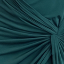 Abito midi teal con spalla unica e nodo