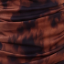 Abito Midi con Scollo Halter in Stampa Macchiata Marrone e Nera